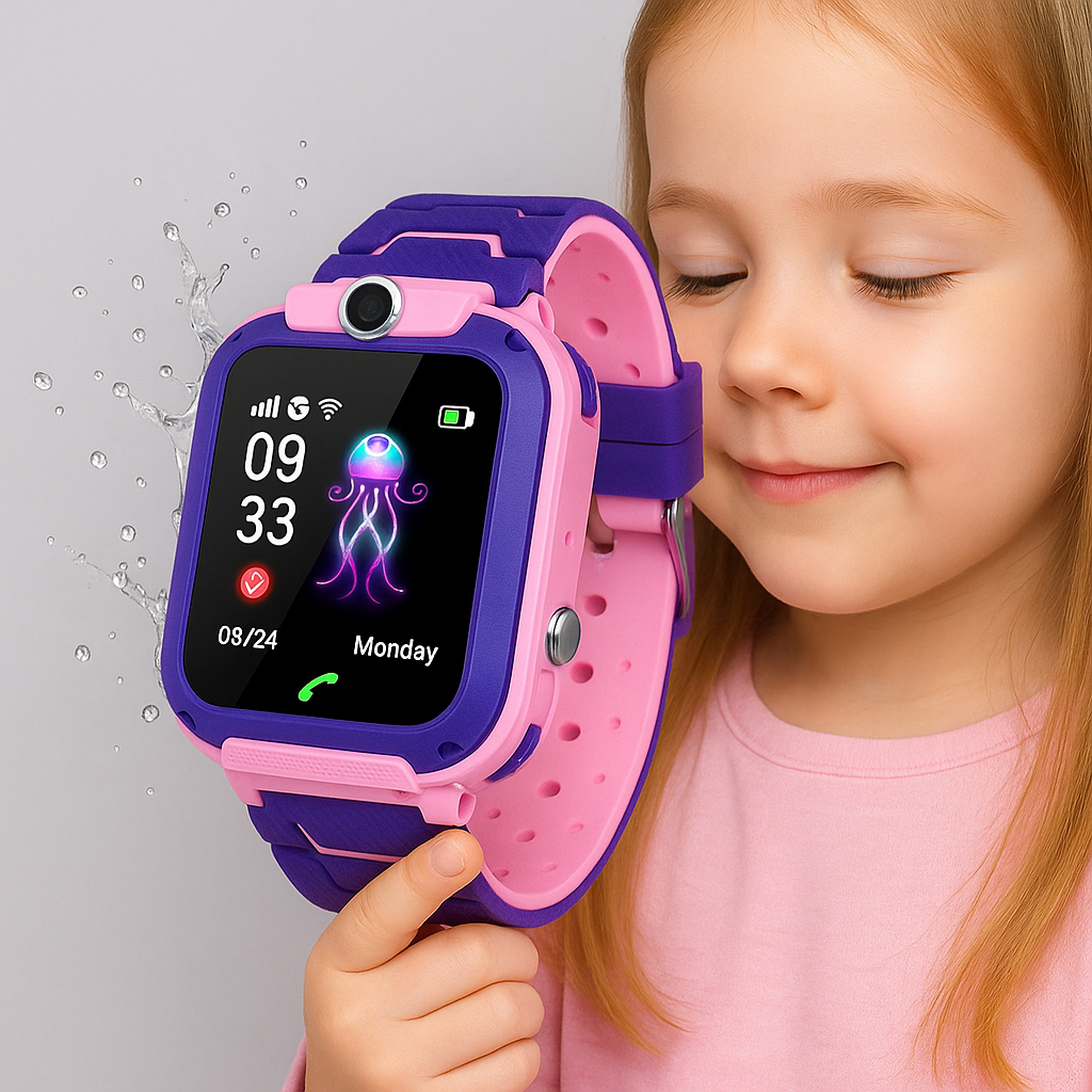 Montre GPS pour Enfants - Fonction SOS et Étanchéité pour Sécurité