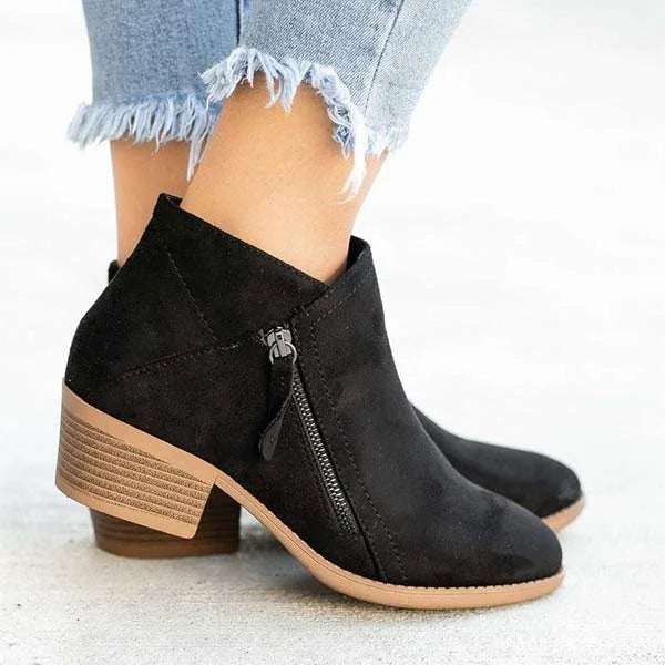 Bottes en Cuir Confortables pour Femmes - Support Anatomique et Stabilité Optimale