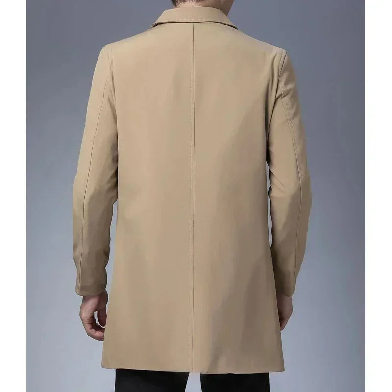 Manteau Long Classique pour Hommes - Élégance et Confort au Quotidien