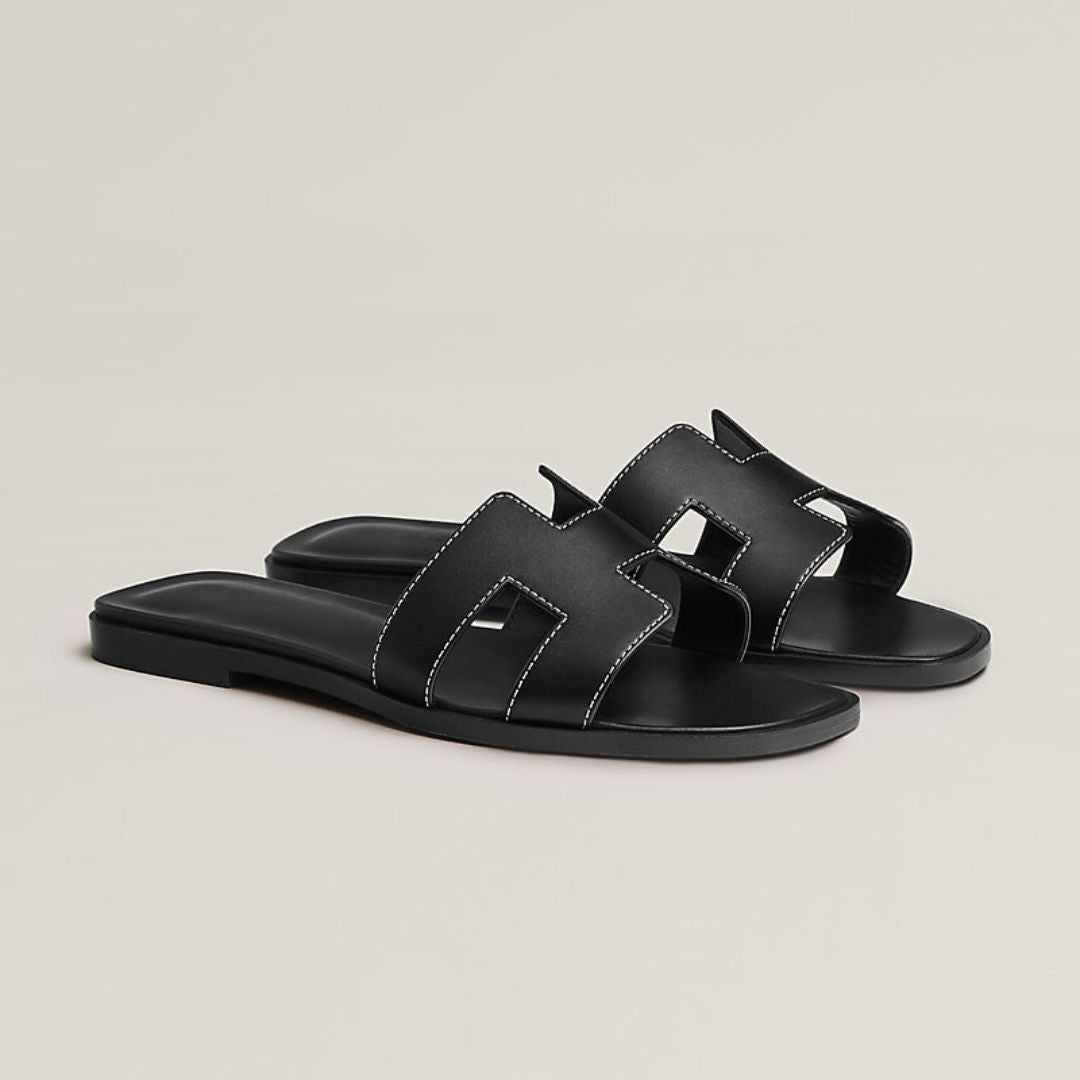 Sandales Plates en Cuir - Confort et Élégance pour Été