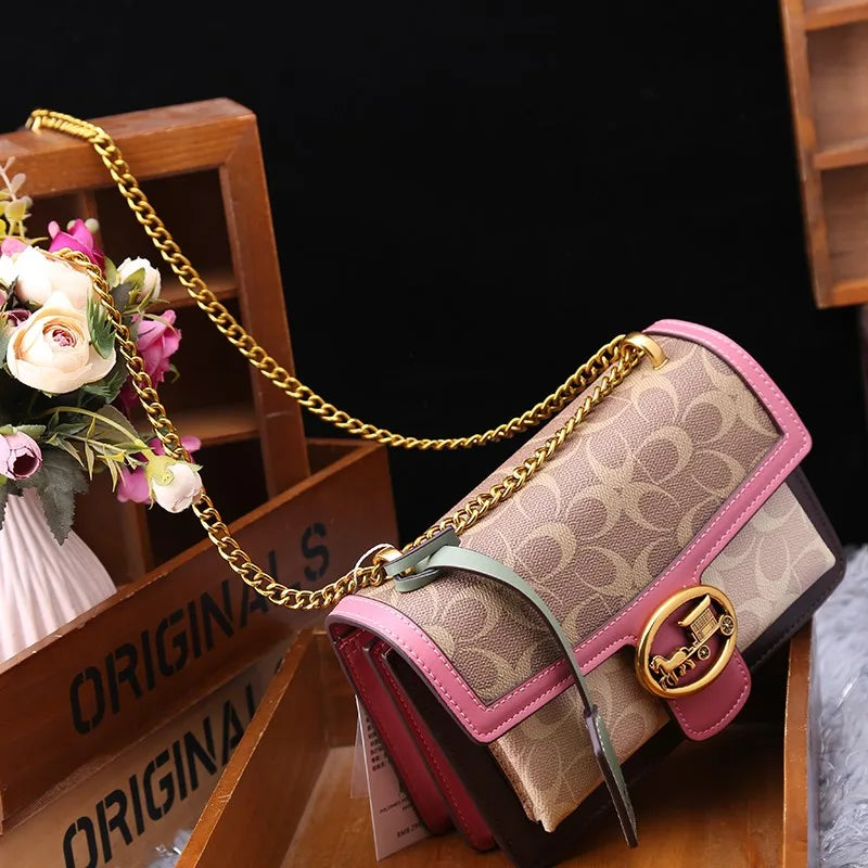 Sac à Bandoulière Colorblock pour Femmes - Mini Sac de Luxe Léger et Pratique