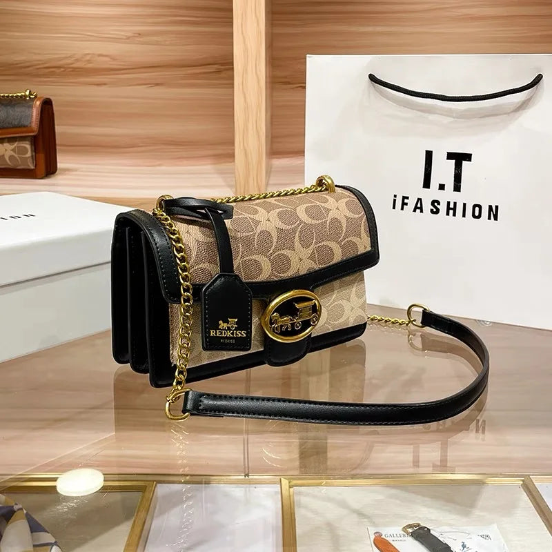 Sac à Bandoulière Colorblock pour Femmes - Mini Sac de Luxe Léger et Pratique