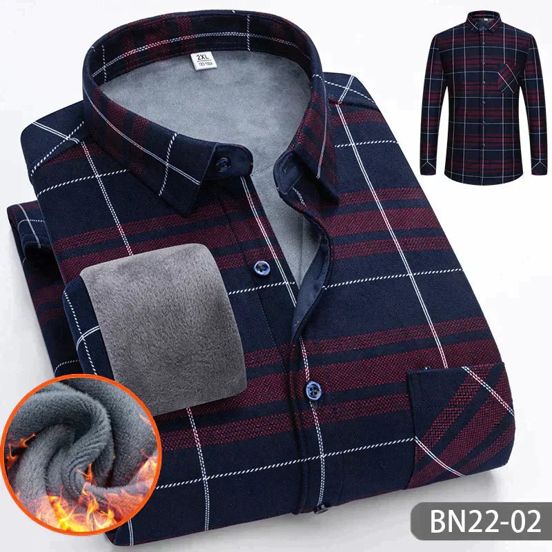 Chemise Flanelle Chaude pour Hommes - Style Décontracté et Confort Optimal