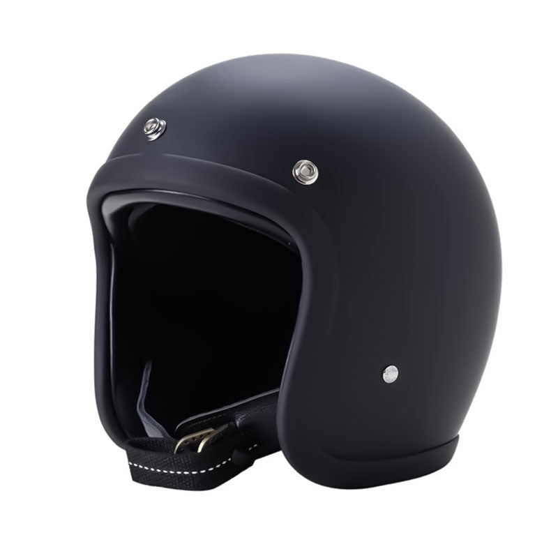 Casque de Moto Vintage Sécurisé - Léger et Confortable pour Longues Balades