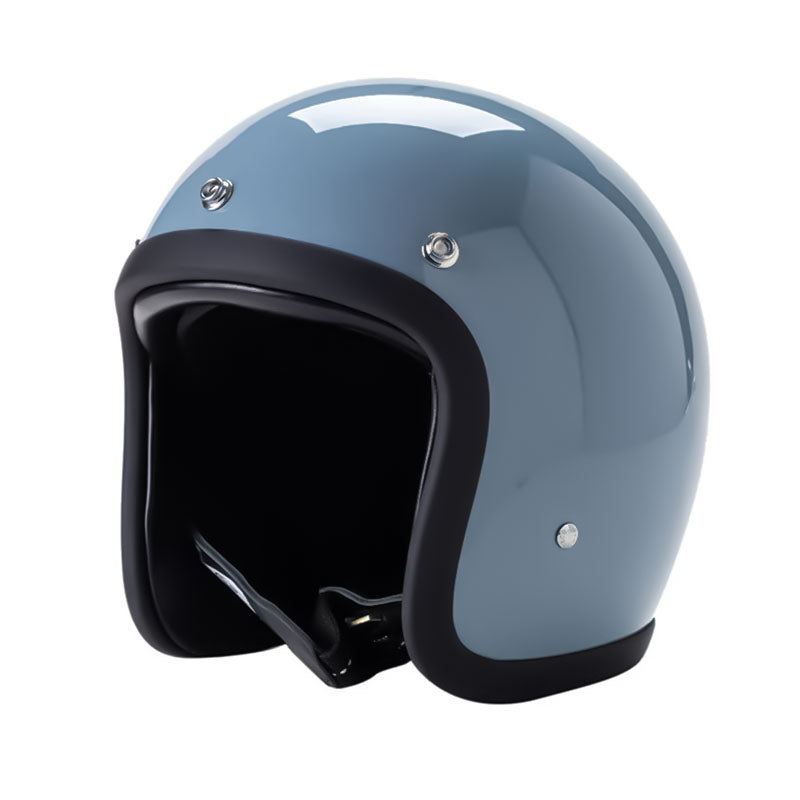 Casque de Moto Vintage Sécurisé - Léger et Confortable pour Longues Balades