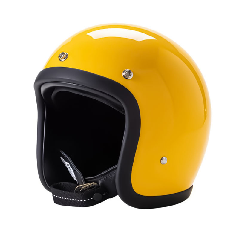 Casque de Moto Vintage Sécurisé - Léger et Confortable pour Longues Balades