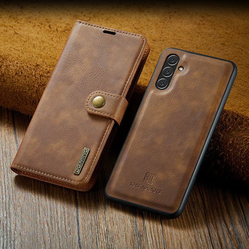Étui en Cuir pour Samsung Galaxy - Protection Élégante et Pratique 2-en-1