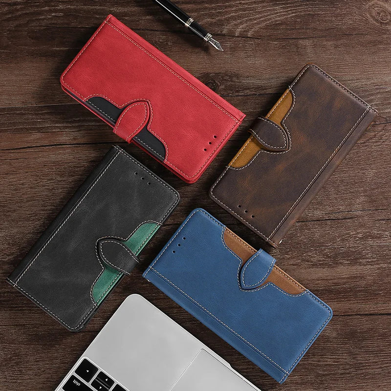 Étui en Cuir Magnétique pour iPhone - Protection Élégante et Rangement Pratique
