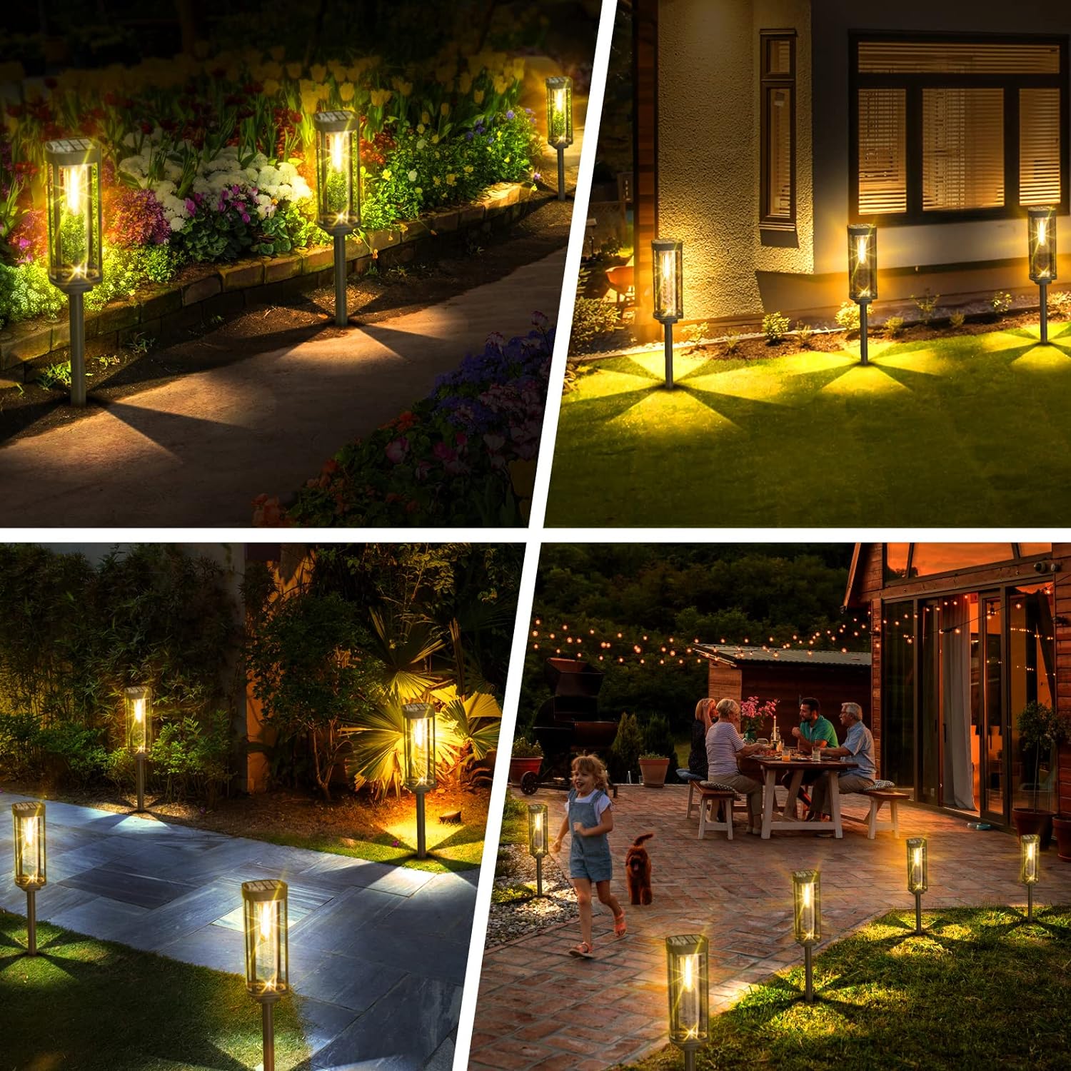 Lanternes Solaires Écologiques pour Jardin - Éclairage Durable et Design Élégant