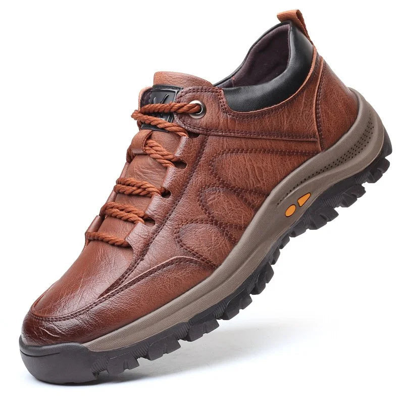 Chaussures Orthopédiques en Cuir pour Hommes - Confort et Style pour Activités Extérieures