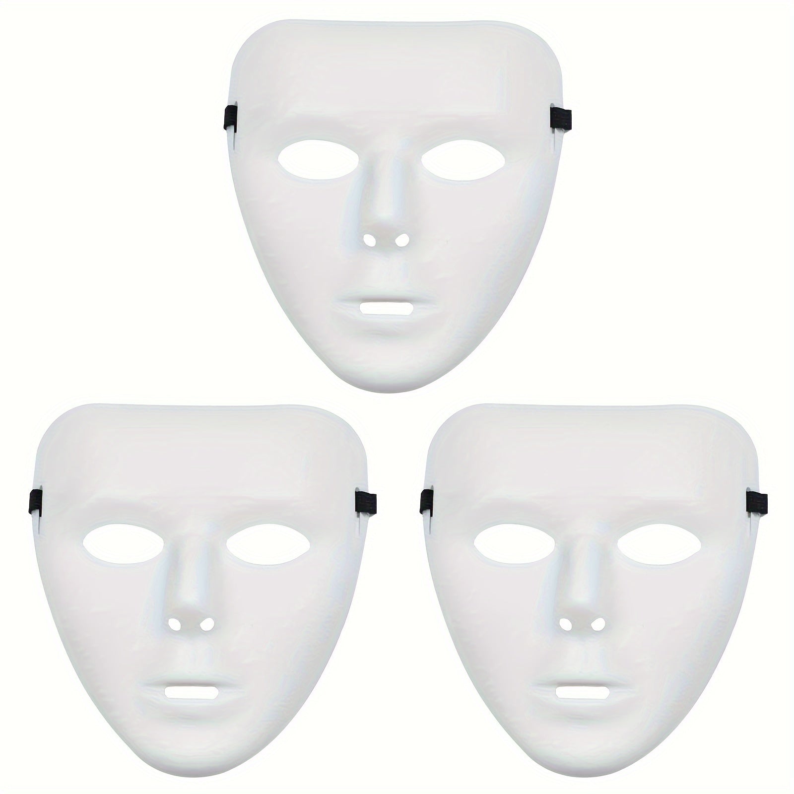 Masque de Halloween en Plastique - Look Dramatique et Glamour