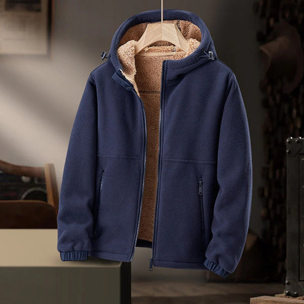 Veste à Capuche Doublée Sherpa - Confort et Chaleur pour Hommes