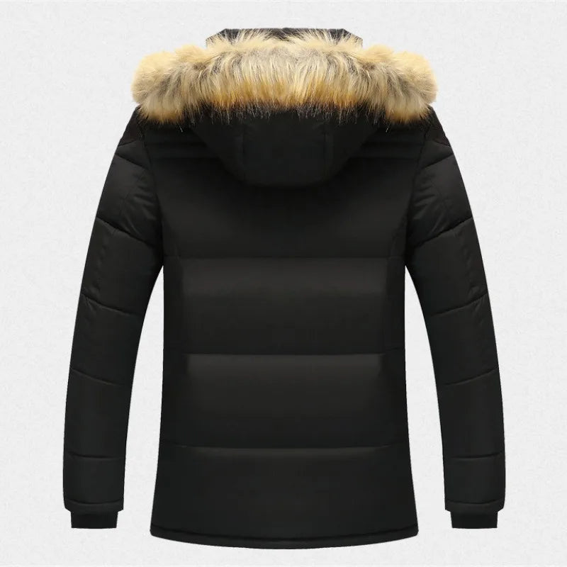 Veste d'hiver à Capuche pour Hommes - Isolation Confortable et Protection Contre le Froid