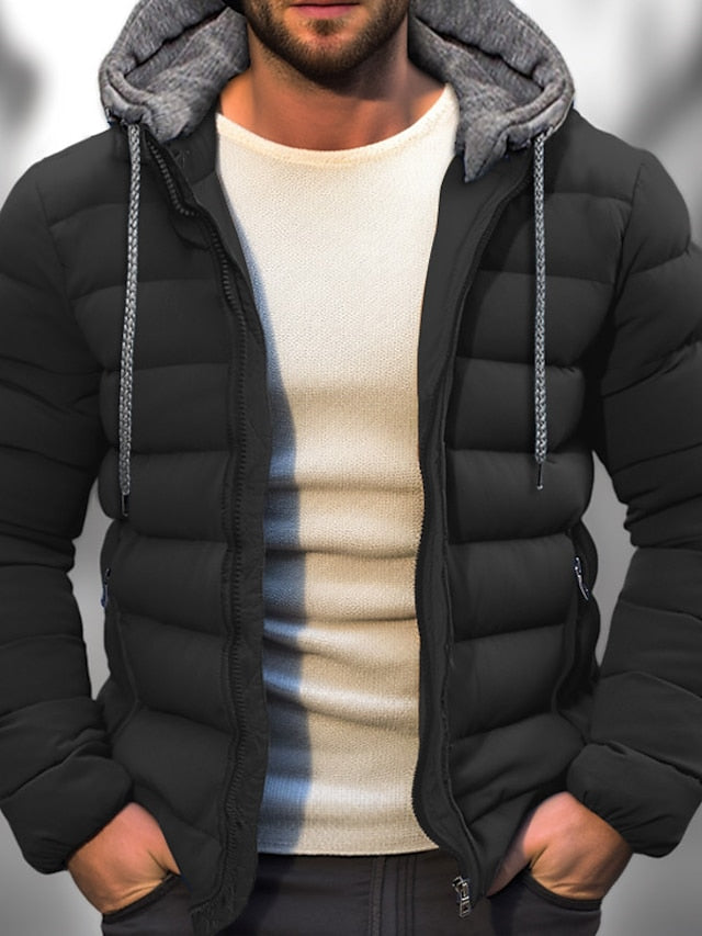 Manteau d'hiver isolé pour Hommes - Capuche zippée et ajustement personnalisé