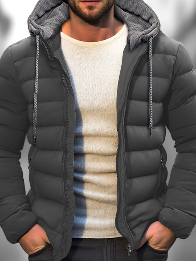 Manteau d'hiver isolé pour Hommes - Capuche zippée et ajustement personnalisé