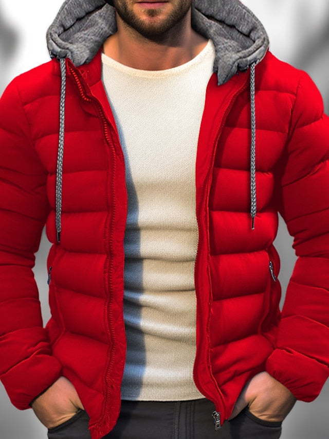 Manteau d'hiver isolé pour Hommes - Capuche zippée et ajustement personnalisé