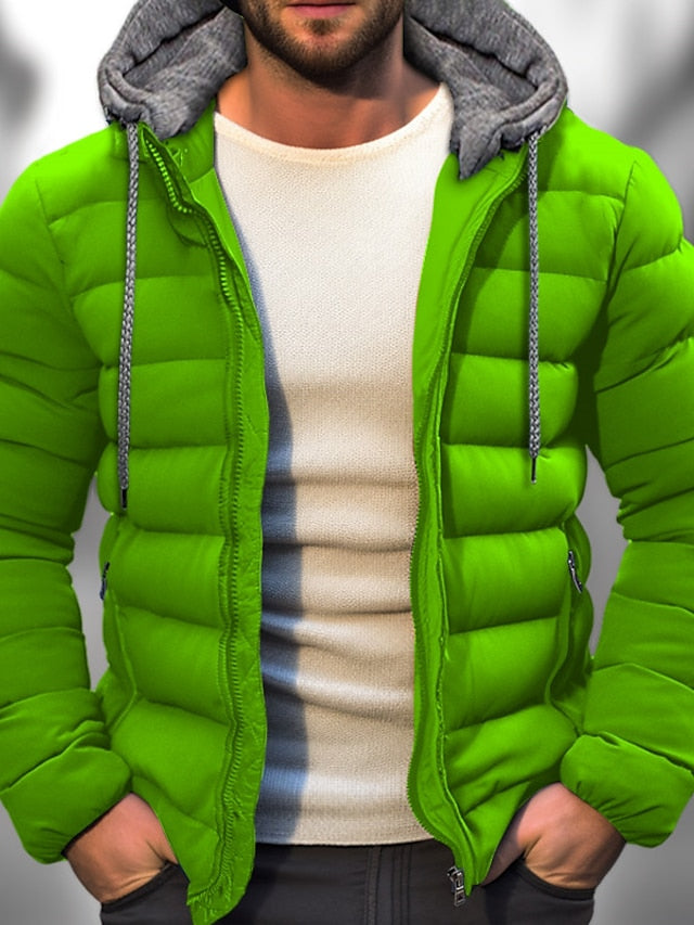 Manteau d'hiver isolé pour Hommes - Capuche zippée et ajustement personnalisé