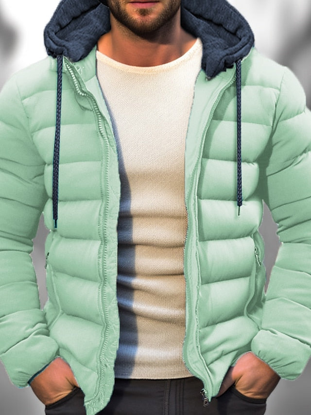 Manteau d'hiver isolé pour Hommes - Capuche zippée et ajustement personnalisé