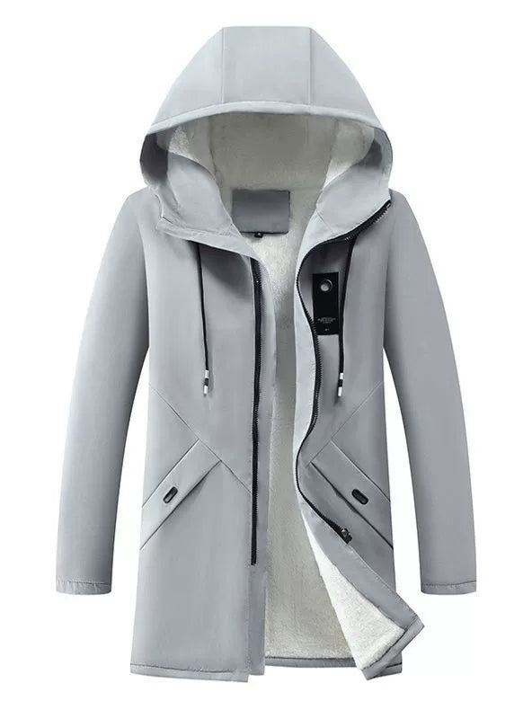 Veste à Capuche pour Hommes - Doublure en Polaire et Design Coupe-Vent
