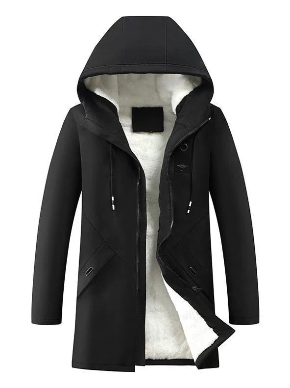 Veste à Capuche pour Hommes - Doublure en Polaire et Design Coupe-Vent