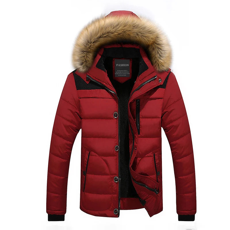 Manteau d'Hiver Matelassé pour Hommes - Style Élégant et Protection Hivernale