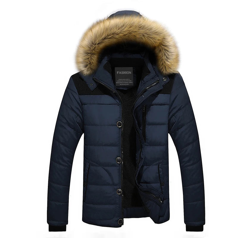Manteau d'Hiver Matelassé pour Hommes - Style Élégant et Protection Hivernale
