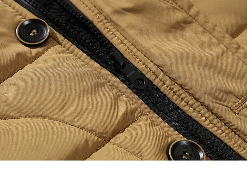 Manteau d'Hiver Matelassé pour Hommes - Style Élégant et Protection Hivernale