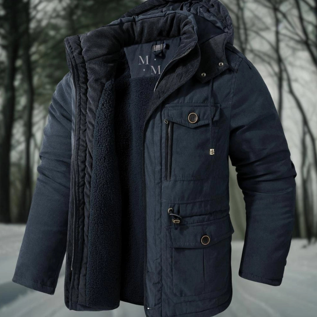 Parka pour Hommes Doublée en Sherpa - Chaud, Élégant et Pratique