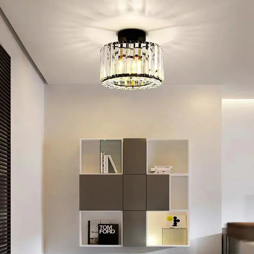 Luminaire de Plafond Éblouissant - Cristaux Scintillants et Économie d'Énergie