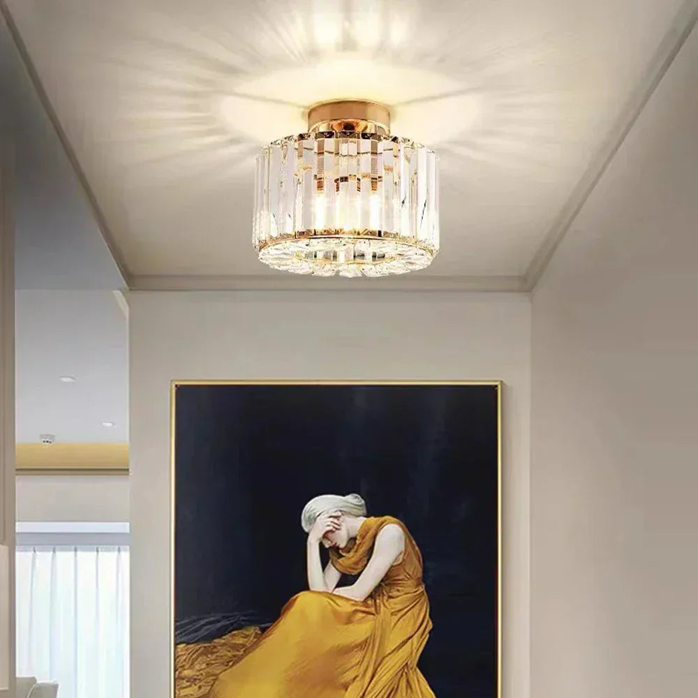 Luminaire de Plafond Éblouissant - Cristaux Scintillants et Économie d'Énergie