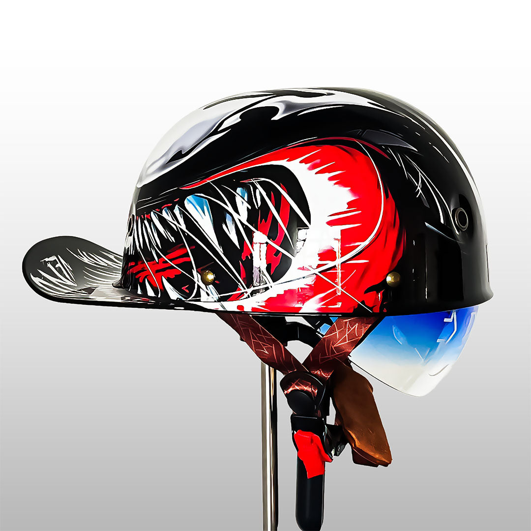 Casque de Moto Baseball Certifié - Style Élégant et Sécurité Optimale