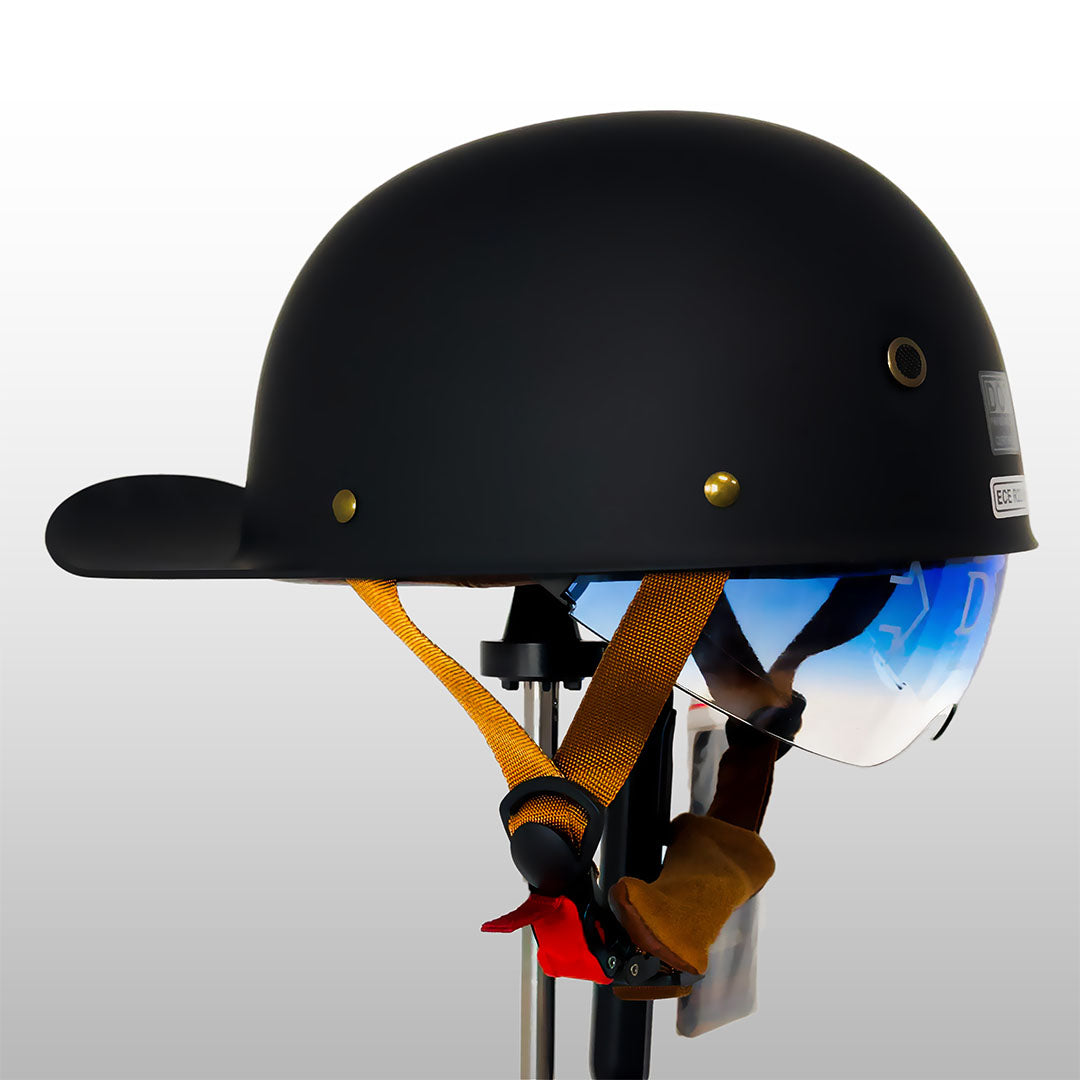 Casque de Moto Baseball Certifié - Style Élégant et Sécurité Optimale