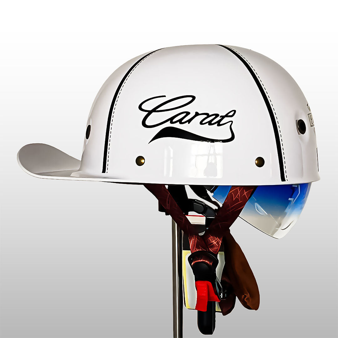 Casque de Moto Baseball Certifié - Style Élégant et Sécurité Optimale