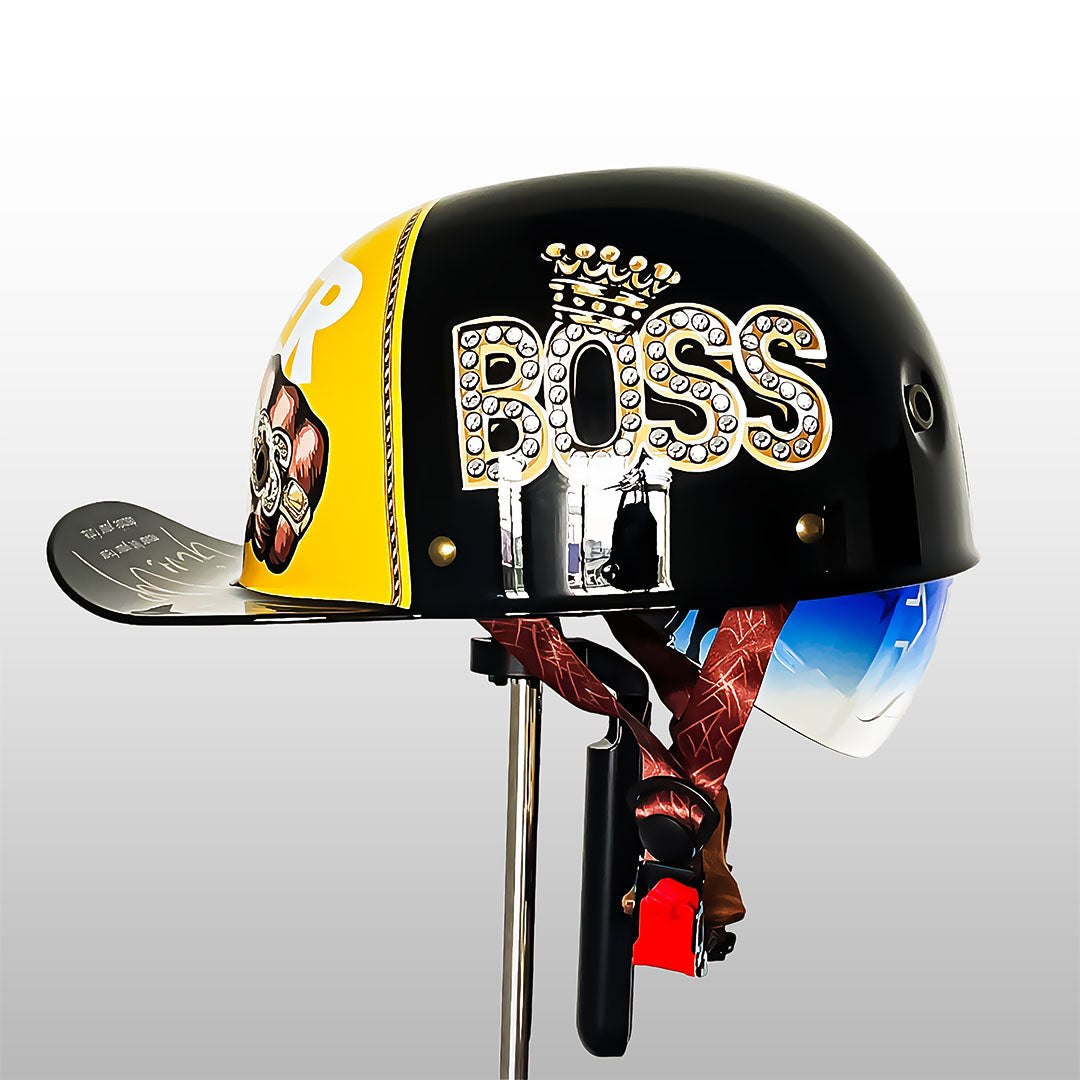 Casque de Moto Baseball Certifié - Style Élégant et Sécurité Optimale