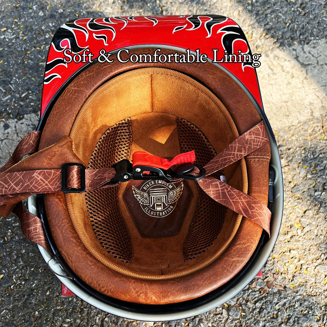 Casque de Moto Baseball Certifié - Style Élégant et Sécurité Optimale