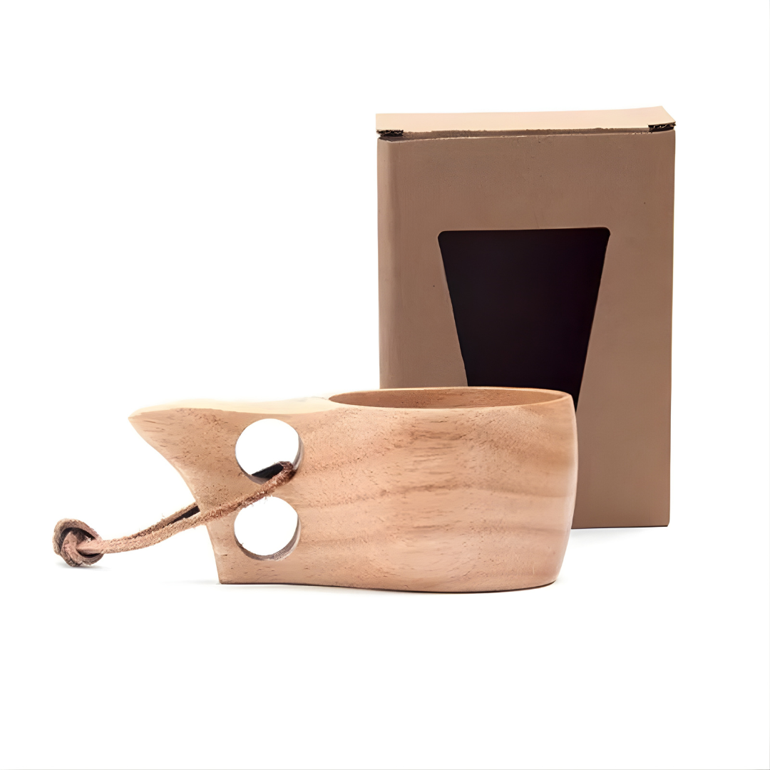 Tasse en Bois Artisanale - Unique et Écologique pour Décorations Rustiques