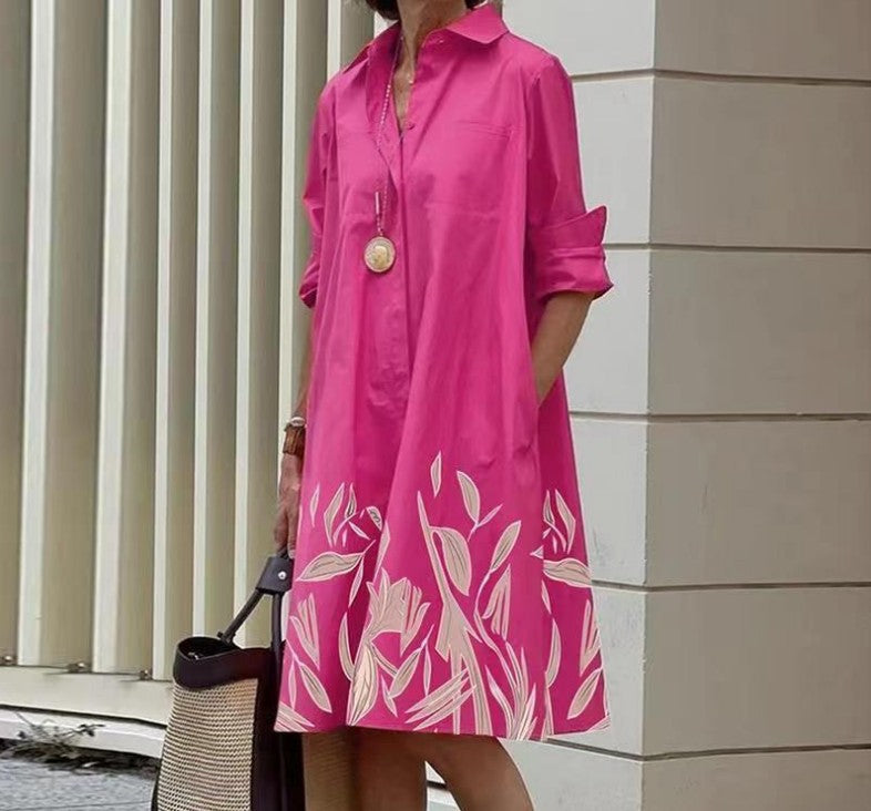 Robe Décontractée Imprimée pour Femmes - Style Estival Flatteur et Confortable