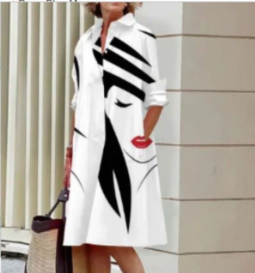 Robe Décontractée Imprimée pour Femmes - Style Estival Flatteur et Confortable