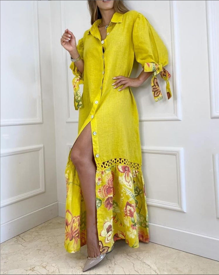 Robe Maxi d'Été Imprimée Boho - Style Élégant et Confort Optimal