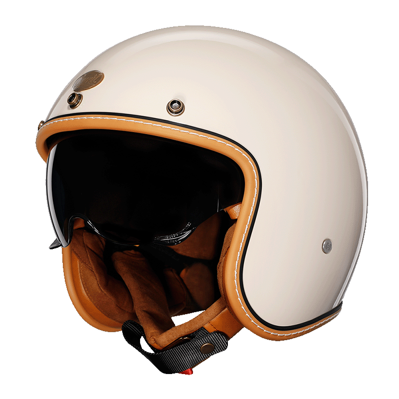 Casque Jet Léger en ABS - Confort et Style Rétro sur la Route