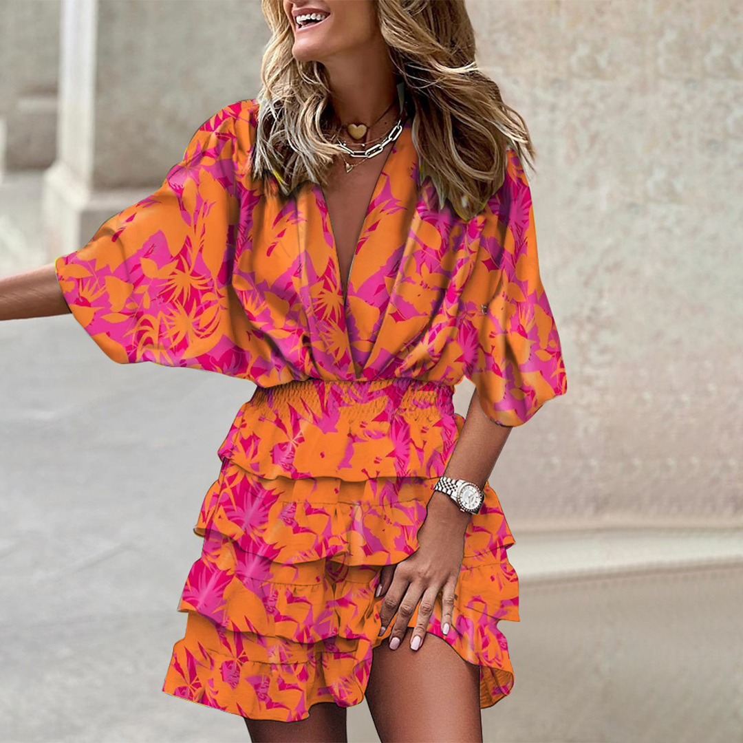 Robe Mini Élégante en Polyester - Confort et Style Polyvalent