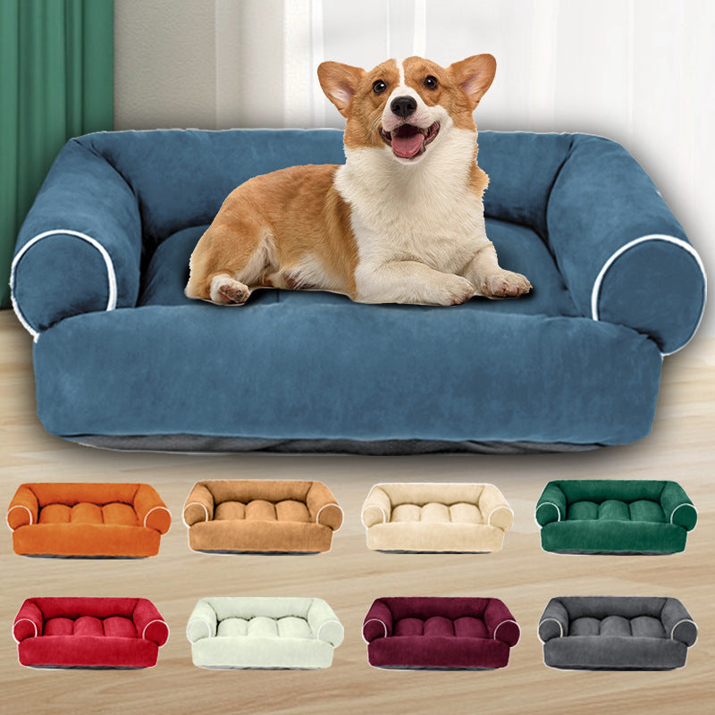 Lit Orthopédique pour Chien - Housse Lavable et Soutien Articulaire