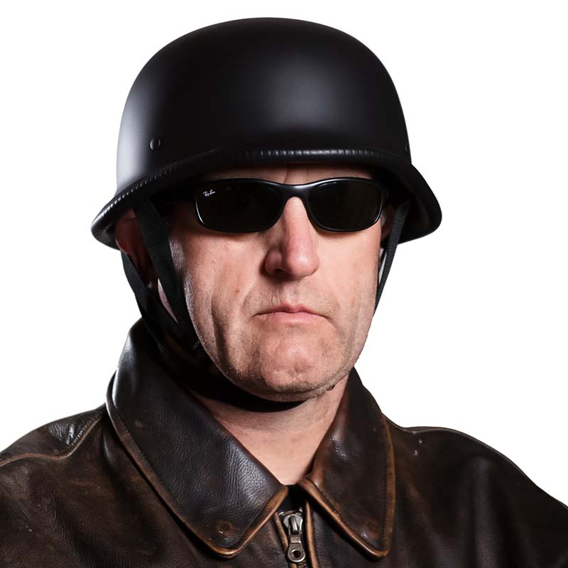 Casque de Moto Demi-Face Sécurisé - Homologué ECE et DOT, Style Vintage