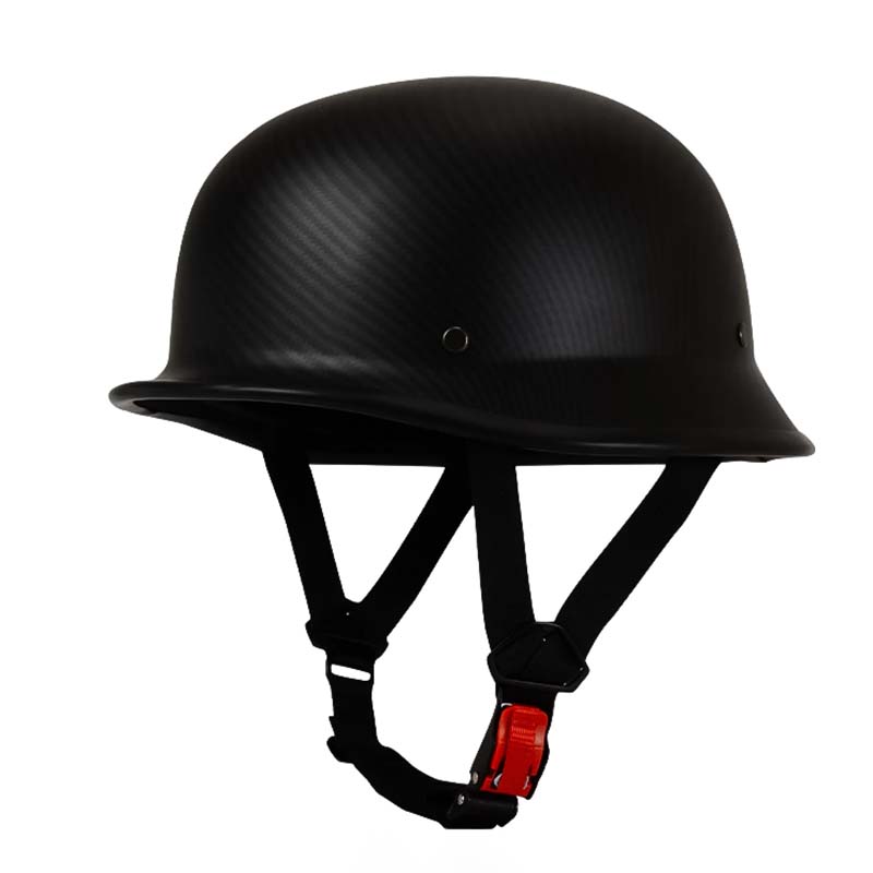Casque de Moto Demi-Face Sécurisé - Homologué ECE et DOT, Style Vintage