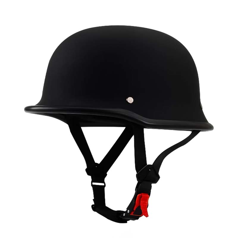Casque de Moto Demi-Face Sécurisé - Homologué ECE et DOT, Style Vintage