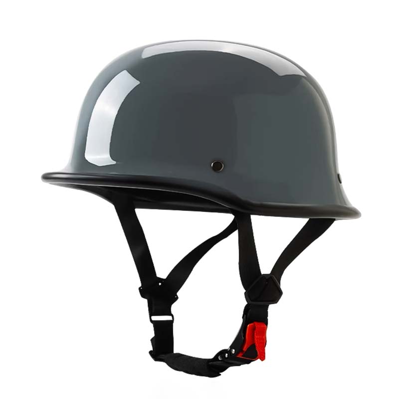 Casque de Moto Demi-Face Sécurisé - Homologué ECE et DOT, Style Vintage