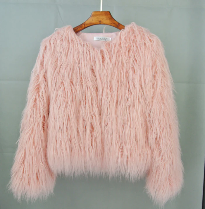Veste en Fourrure Synthétique pour Femmes - Style Cropped Oversize et Confortable