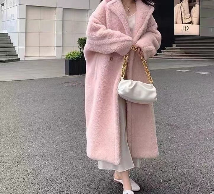 Manteau Teddy Oversized Femme - Douceur et Élégance pour l'Hiver