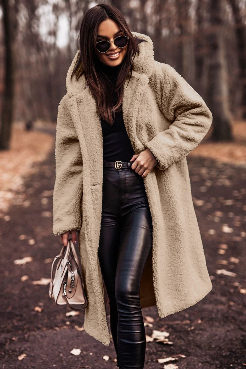 Manteau Oversize à Capuche pour Femmes - Chaud et Élégant pour l'Hiver
