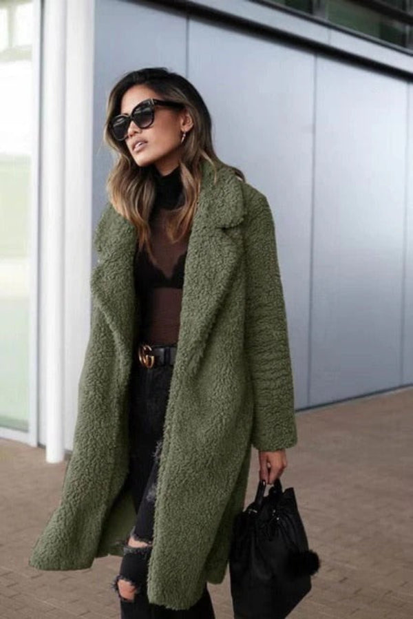 Manteau Teddy Oversize Femme - Confort et Élégance en Hiver